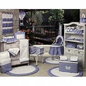 Комплект в кроватку Нежность 03L.150BW из коллекции 4 времени года, в чемодане (Babypiu, 00-0014779)